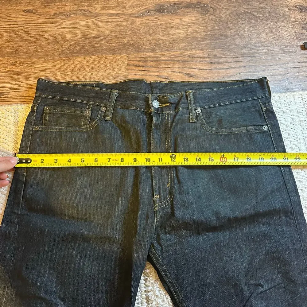 LEVI'S Men's 513 Slim Straight Jeans Size 36X32 In Darrk Wash